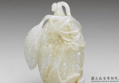 图片[2]-Jade snuff bottle in the shape of bitter gourds, Qing dynasty, 18th century-China Archive